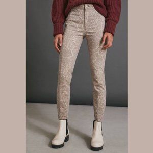 NWT Anthropologie Floral Brocade Denim Leggings, size 26